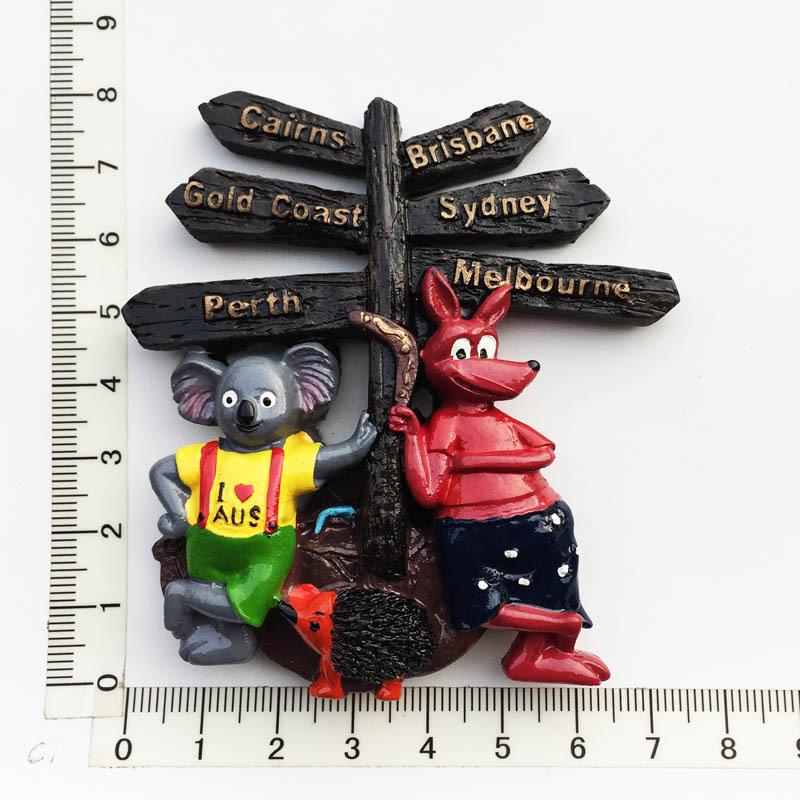 Αυθεντικά Μαγνητάκια Ψυγείου Αυστραλίας Σίδνεϋ Μπρίσμπαν Σουβενίρ Μαγνητάκια Ψυγείου Ρητίνη Χρώμα Χειροτεχνήματα Διακόσμηση Σπιτιού