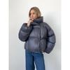 Women's Hooded Long Sleeve Puffer Coat Loose Oversized Solid Streetwear Winter Bubble Jacket