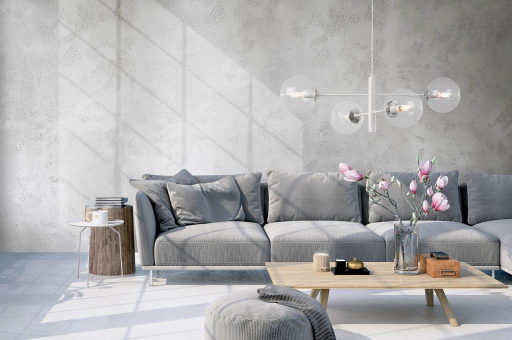 Vicenza Hanging Lamp White-Chrome 4-Flat Clear Lamp E14