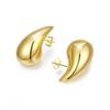 Hollow Water Drop Earrings Gold Glossy Lightweight Earrings High-end Earrings