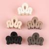 5PCS Mini Hair Claw Clips Women Girls 1.5inch Plastic Matte Hair Claw Ponytail Holder Hairpin Children Kids Hair Accessories