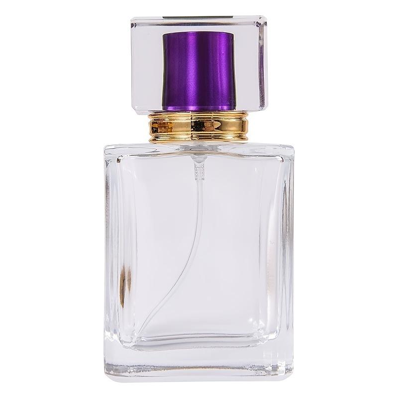 Premium Refillable Perfume Bottle Glass Transparent Empty Spray Bottle 50ml Portable Large Capacity Travel Cosmetics Bottle