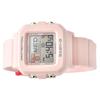 Casio Montre femme Baby-G Plus Digital, bracelet en résine rose, quartz BGD-10L-4, 100 m, avec passants supplémentaires