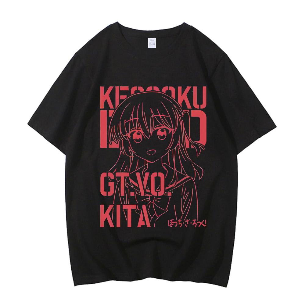 Unisex Anime Cos BOCCHI THE ROCK Hitori Gotoh Ljichi Nijika Bavlna Ležérní Trička s Krátkým Rukávem Vysoké Kvality Streetwear