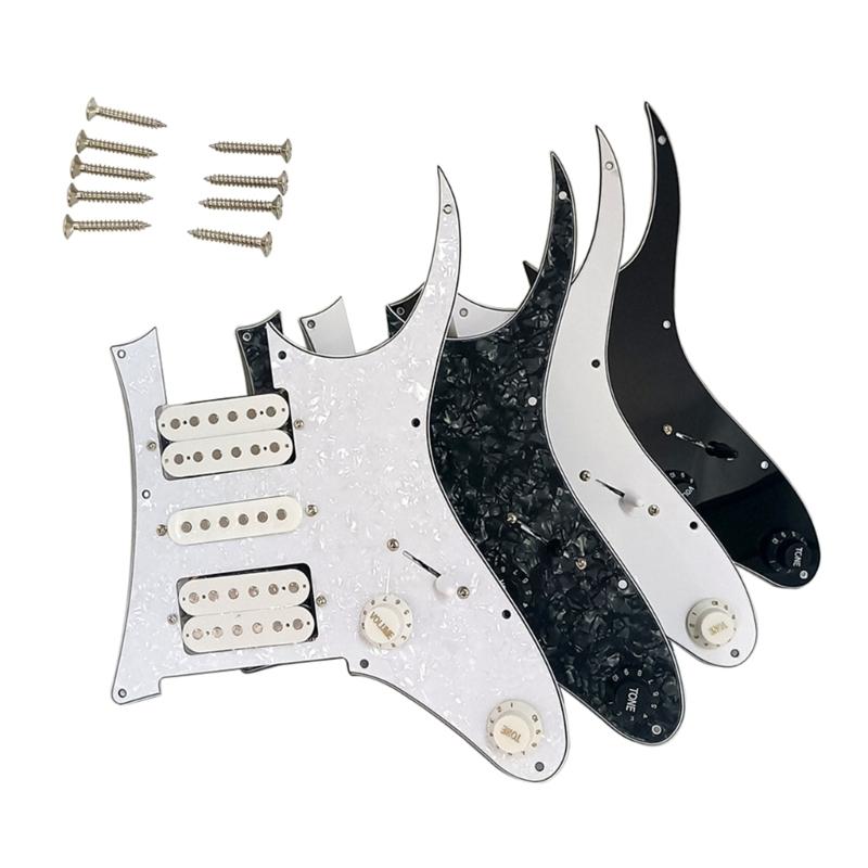 Elektrische Gitarre Board Pickguard Tonabnehmer mit HSH Pickup Bestückt Vorverkabelt für Ersatzteile Gitarrenspiel Zubehör