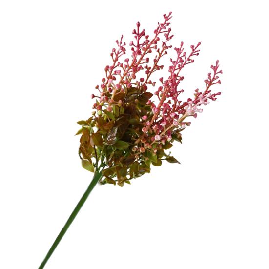 Fleur Artificielle avec Feuilles Vertes Longue Tige Fleur Artificielle en Plastique Résistante aux UV Maison Bureau Fête Intérieur Extérieur Plantes Artificielles Décor