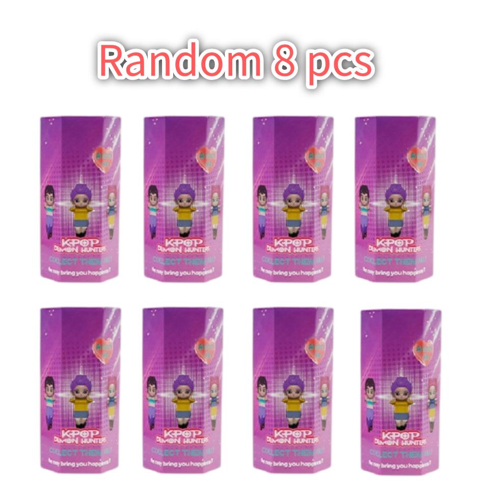 12 Stück/Stil Kpop Dämonenjagd Anime Figuren Zufällige Blindbox Serie Ornamente PVC Modell Puppen Spielzeug für Weihnachtsgeschenke für Kinder