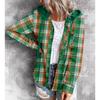 Autumn and Winter Hooded Sweatshirt Buttoned Casual Shirt Jacket