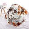 1 Pezzo Ombrello Pieghevole Automatico - Fantasia Floreale Bulldog, Design Portatile e Pieghevole con 8 Stecche, Regali di Natale e Compleanno