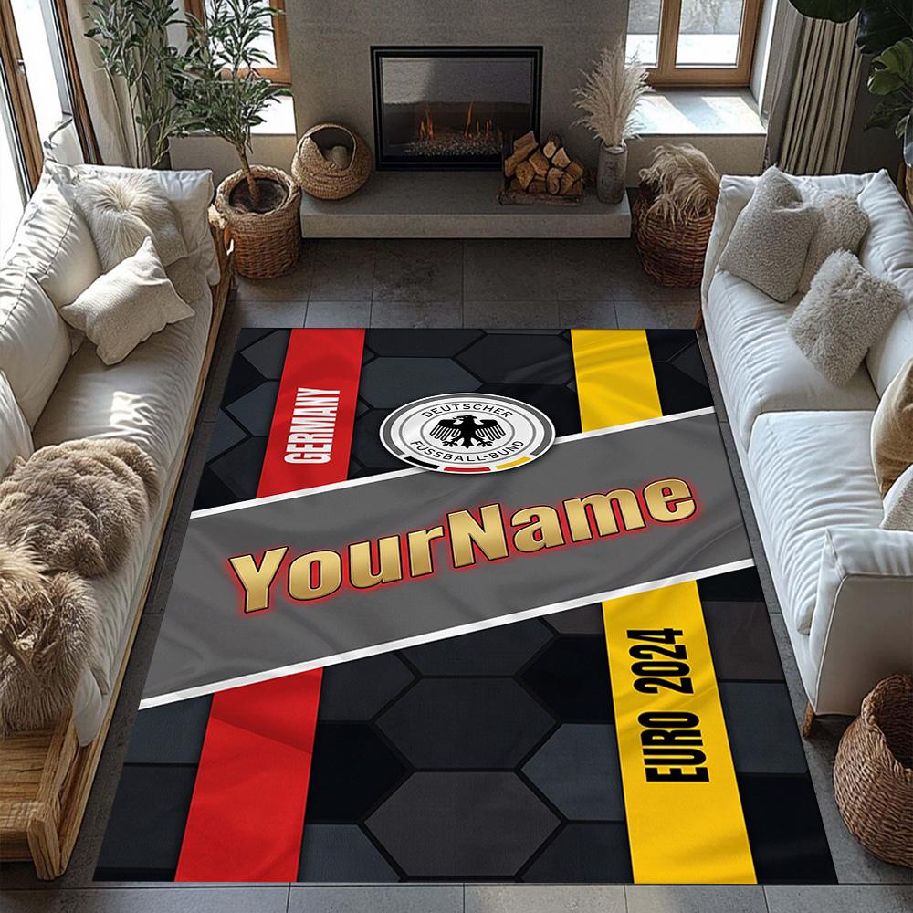 Eintracht Frankfurt Customize Text Floor Rug Office Rug Design For Foyer Hallway Playrooms Bedrooms Antislip Rug Anime Office Decor