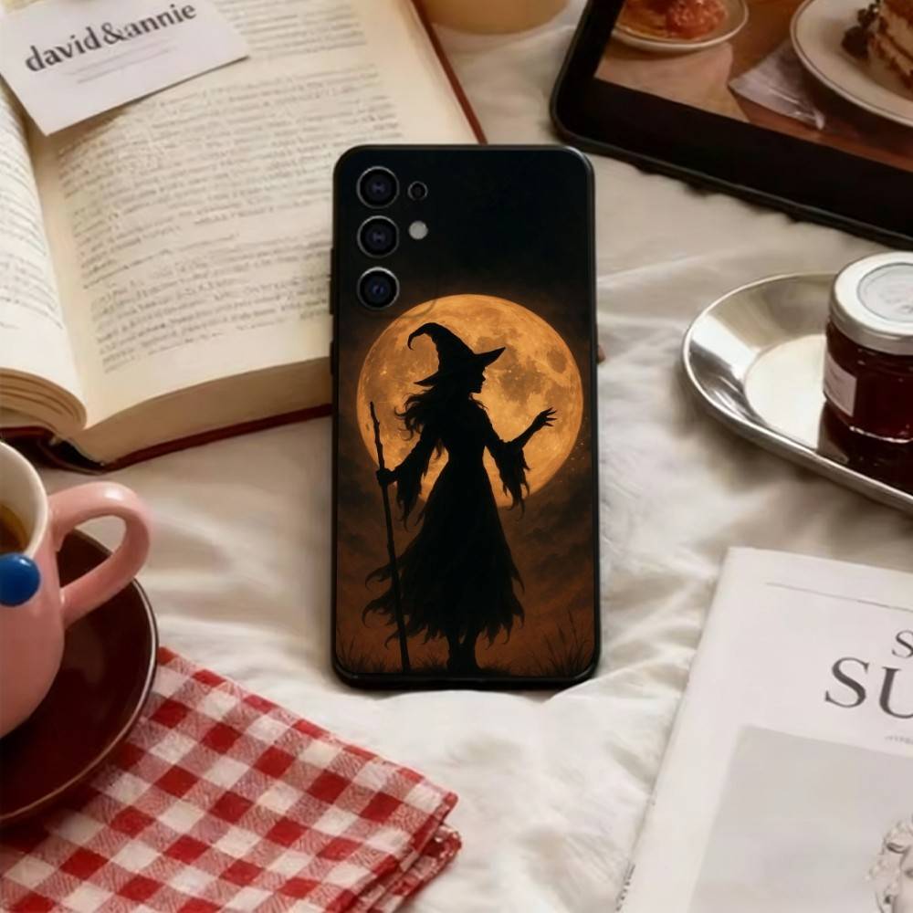

Evil Witch Phone Case For Samsung S25,S24,S21,S22,S23,S30,Ultra,S20,Plus,Fe,Lite,Note,10,Soft Black Cover Samsung S105G