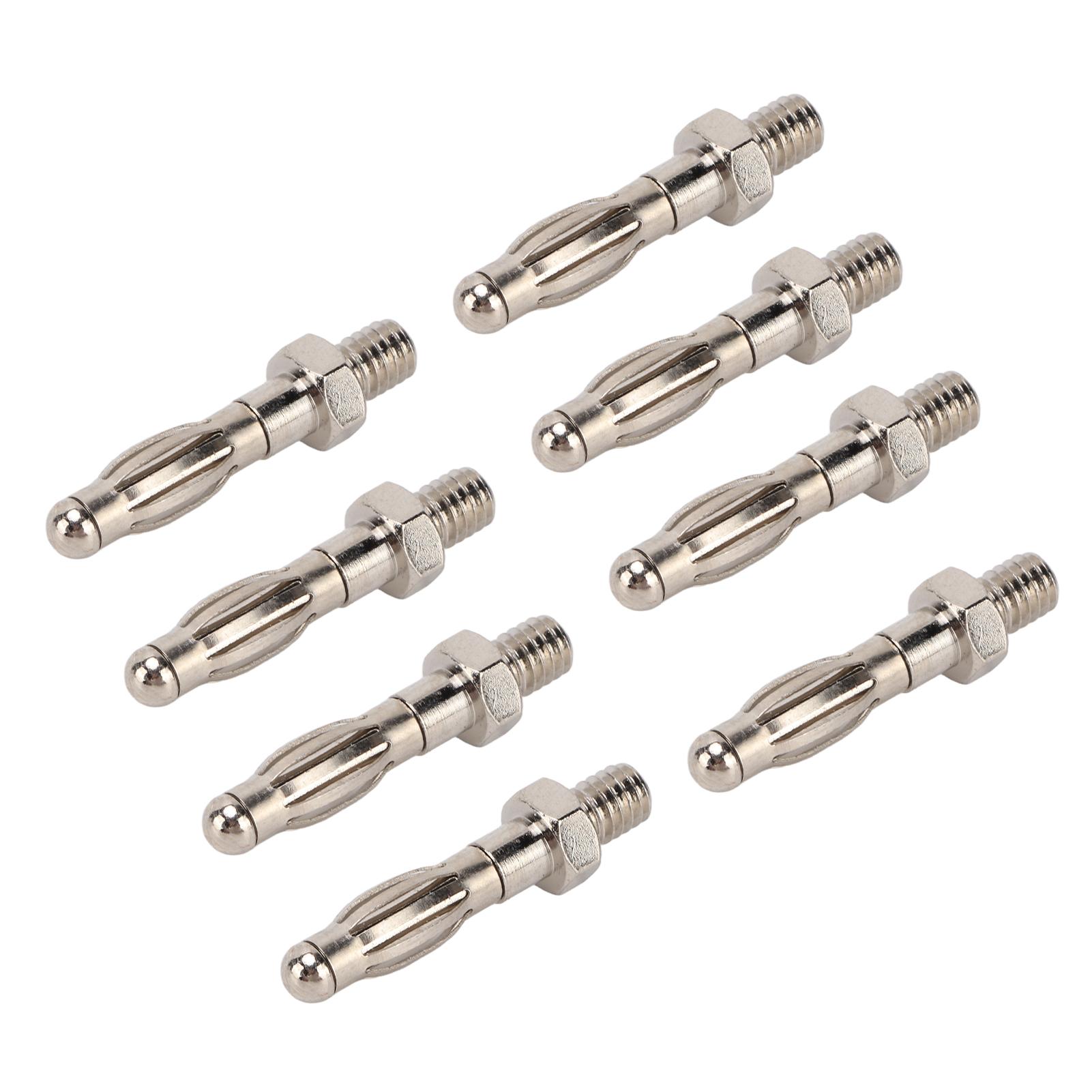 

50Pcs Banana Plugs Hex Thread High Accuracy Good Transmission Performance Connectors Electronic Test Accessories