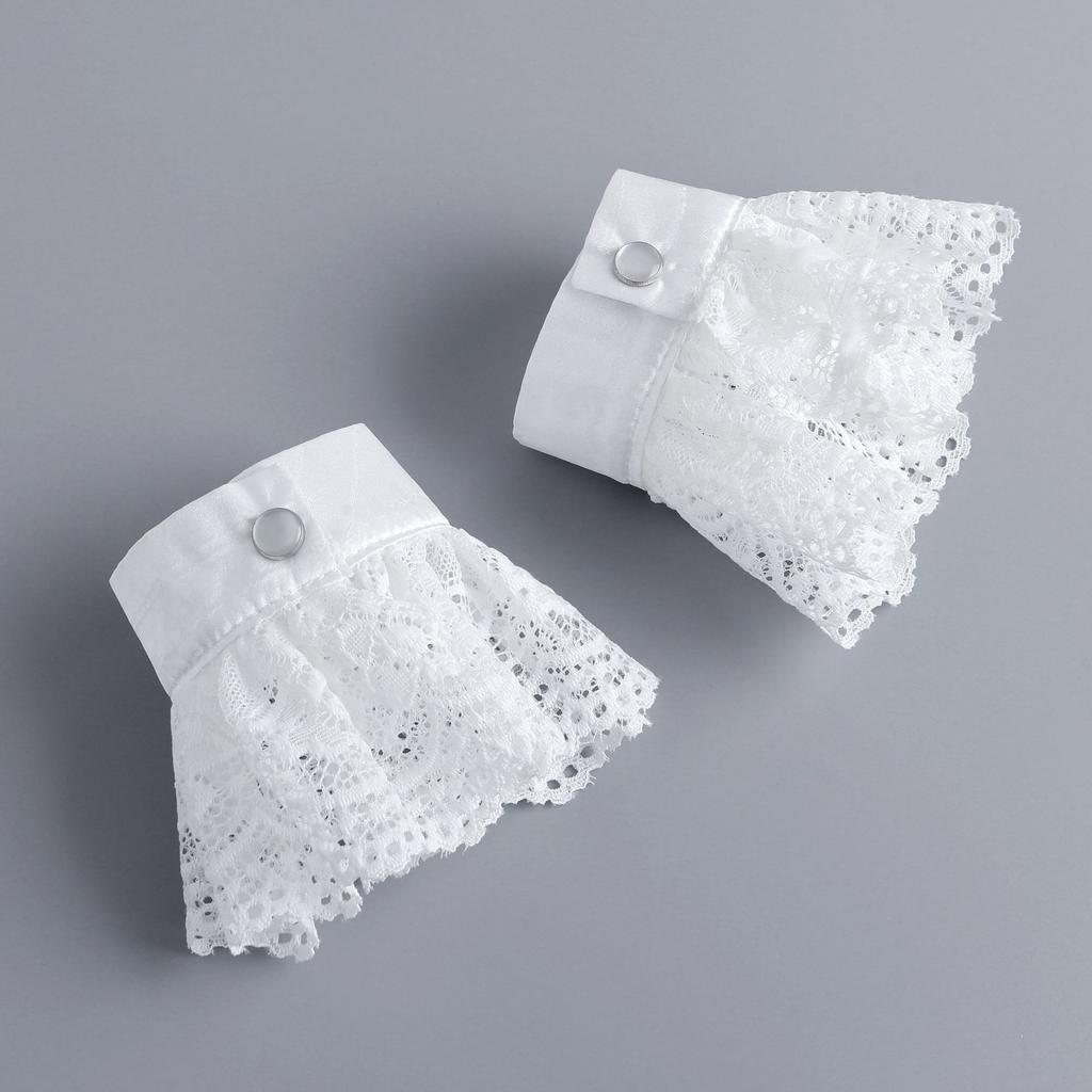 Perfect Match Vintage Fake Collar Neckties Lace Floral Detachable Shirt Collar For Women Blouse Sweater False Collar Lapel Top Neckwear Ties