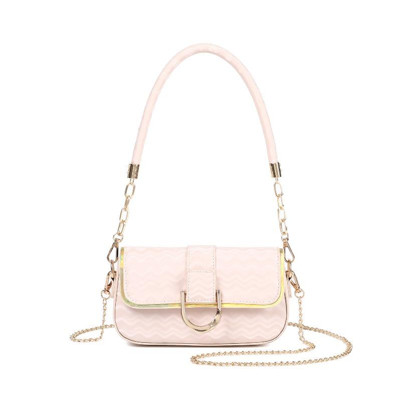 High-end Style Small Square Clutch Bag with Shoulder Strap and Small Side Pocket Accessory for The Underarm Area