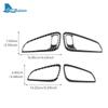 UZYJ9 Real Soft Carbon Fiber Sticker For Ford Focus SE RS ST Ecoboost 2015 2016 2017 2018 LHD RHD Car Inner Door Handle Panel Trim