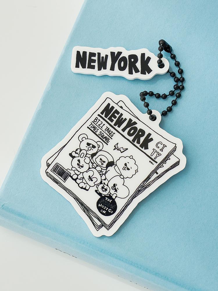 BT21 City Edition Acrylic Keyring - New York