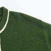 Autumn Women's Casual Long Sleeve Color Block Knit Cardigan