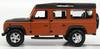 Burago Land Rover Scale Diecast Model Defender 110 Station Wagon 1995 1/32 Car (Orange)