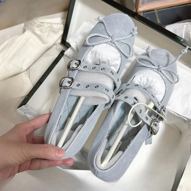 Elegant Retro Height-increasing Shallow Ballet Single Shoes