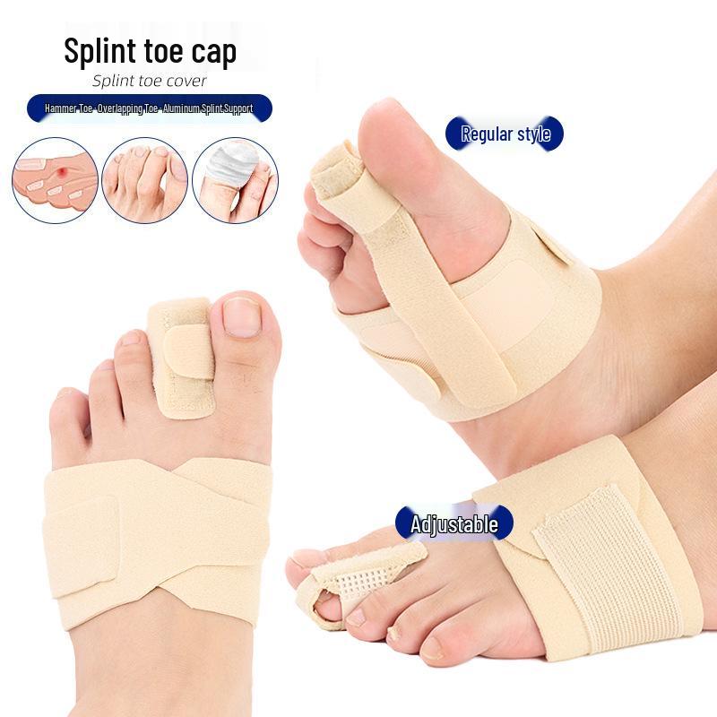 Adjustable Compression Bunion Toe Protector Sleeve with Aluminum Support Splint