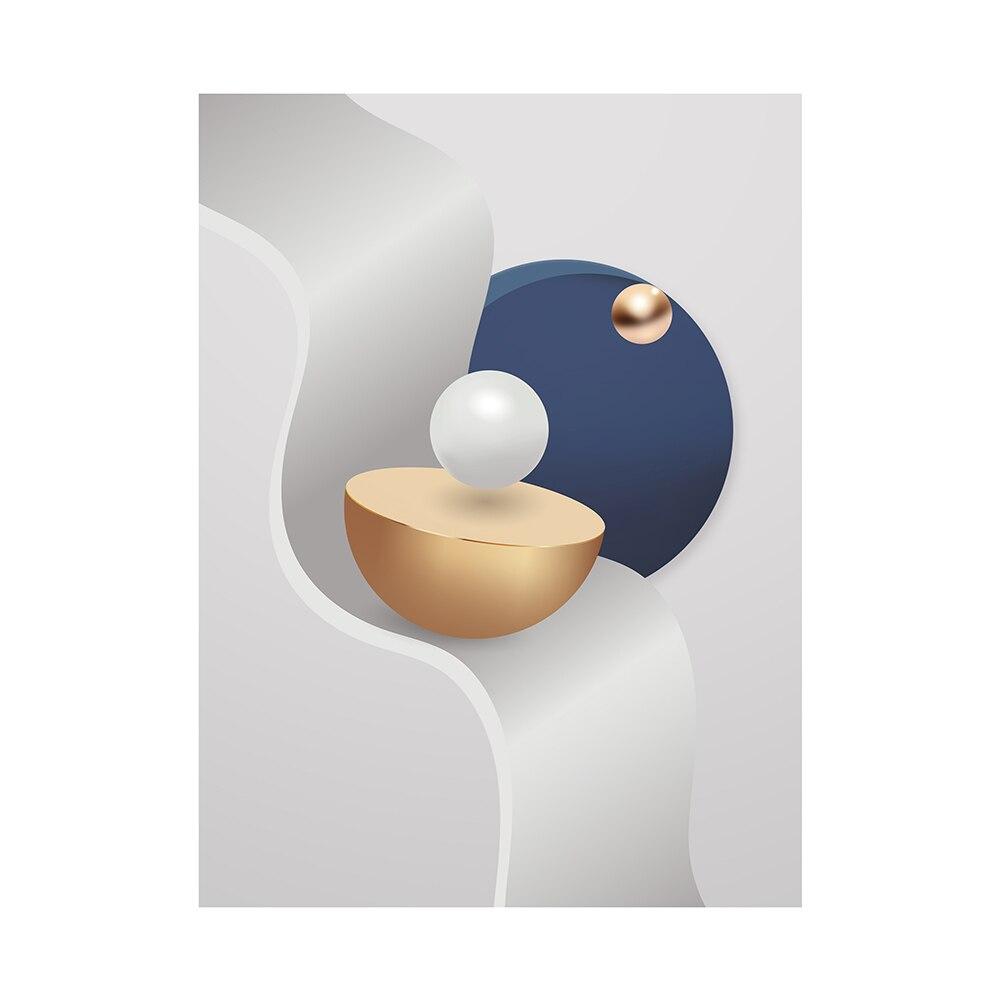 Abstract Geometry Decorative Paintings Nordic Luxury Woman Posters and Prints Wall Art for Living Room Porch Decor