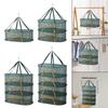 Fishing Drying Net Large Capacity Dryer Foldable Lightweight Multifunction Hanging Mesh Net for Tea Spices Fruits Tableware Meat