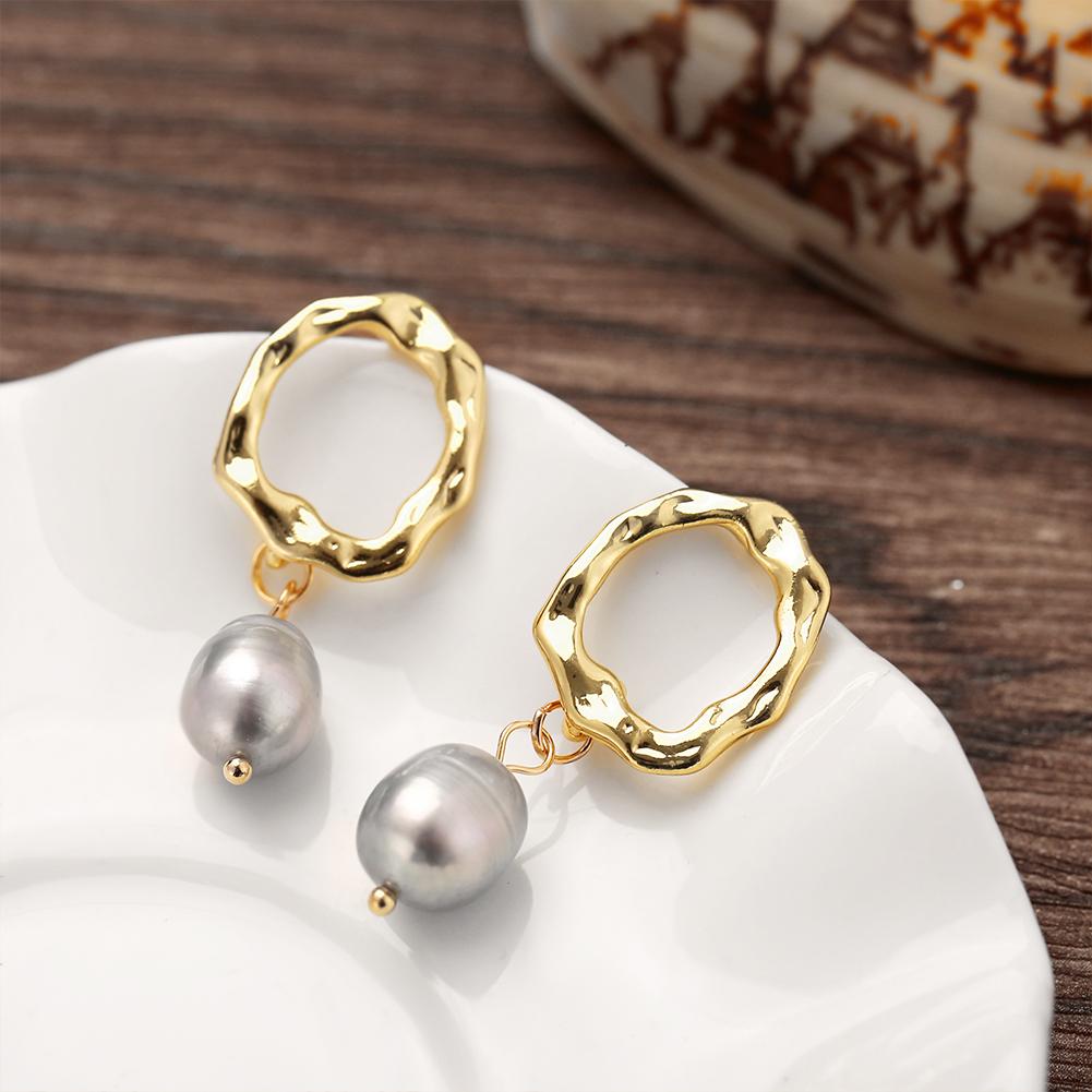 Women Retro Simple Pearl All Matching Delicate Earrings