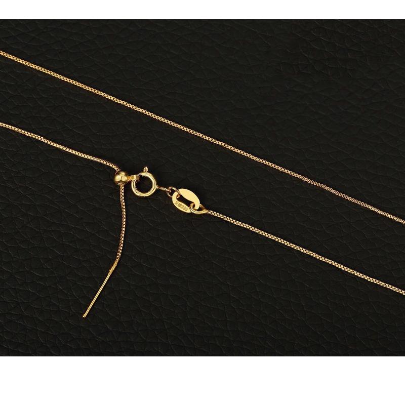 Gold-Plated Universal Necklace for Beads - Cross Pin Design for DIY Pendants