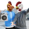 Chicken Mask Halloween Novelty Costume Party Latex  Head Mask Rooster Cosp