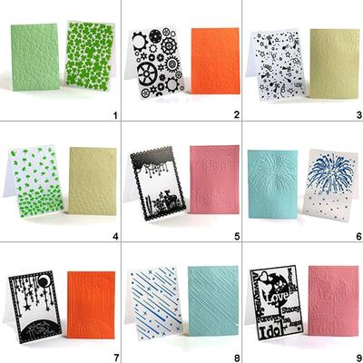 Yaprak Çerçeve Plastik Kabartma Klasörleri Ölür Stencil DIY Scrapbooking Albümü Kart Dekor Şablon Yıldız Dişliler Düğün