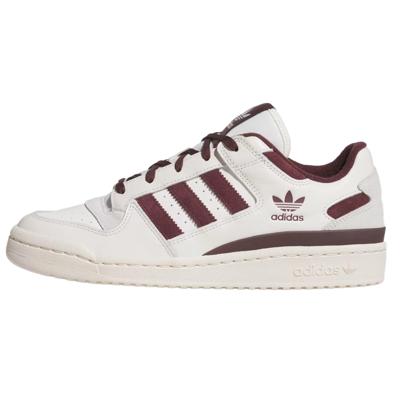 

adidas Forum Low CL White Aurora Ruby Men Sneakers Cloud-White Wonder-White JQ0206 44⅔