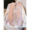 2025 Jacquard Fashion Cardigan Vest Women's Vest Buckle Fold Top