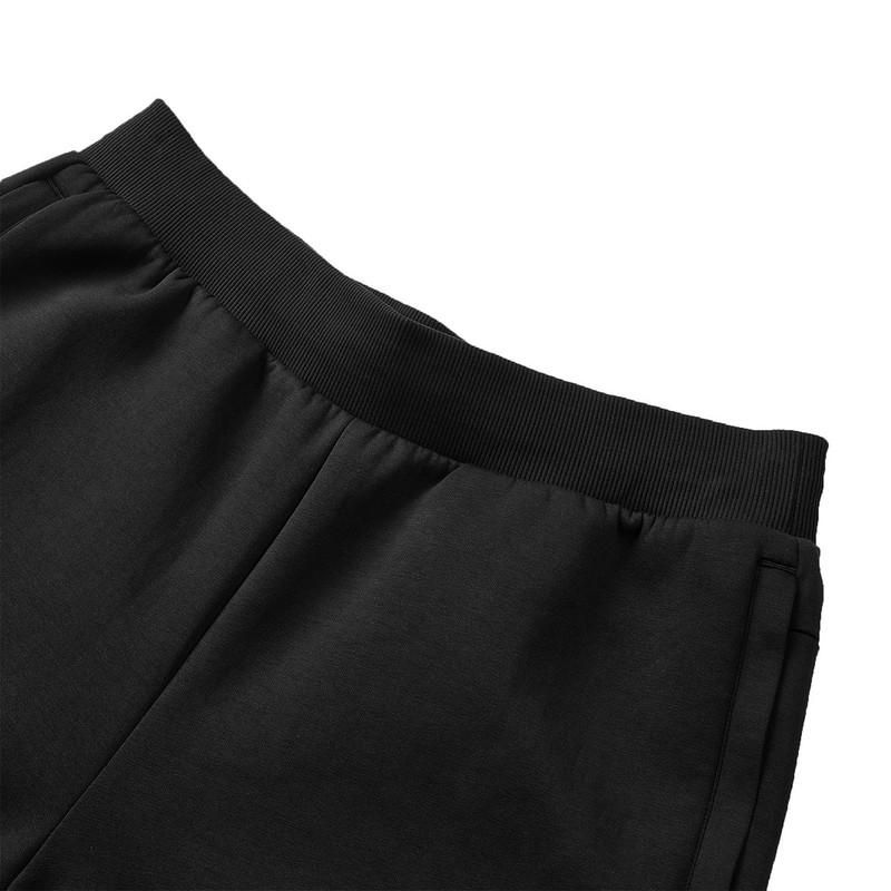 Skechers Solid Color Breathable Elastic Waistband Knit Sports Pants Men Bottoms Carbon-Black P124M010-0018