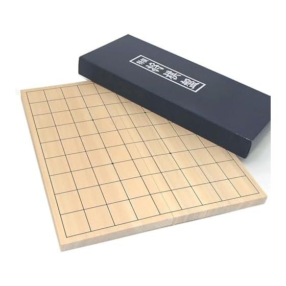 Go Labo Recommended Wooden Shogi Board Set, Slightly Fragranced and Bright Color, Made In Japan by Hinoki No. 4 Folded Shogi Board, High Quality Push