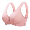 Women's Front Buckle Cotton Wire-Free Bra for Middle-aged & Elderly