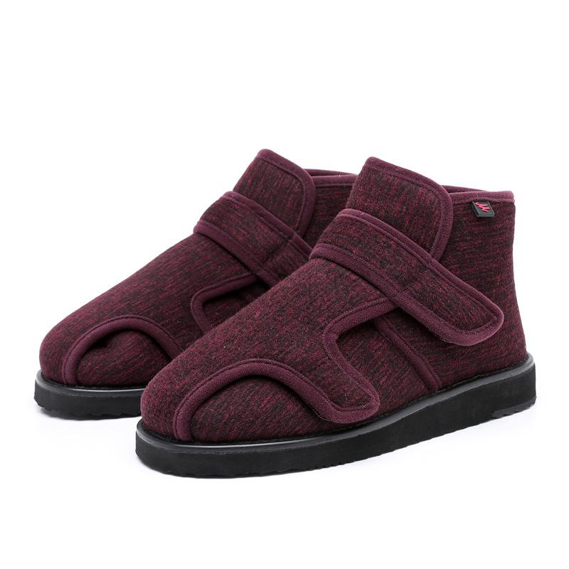 Widen The New Wool Shoes Fat Swelling Deformation of Hallux Valgus Foot Wide Elderly Diabetes Shoes Large Size 34-51