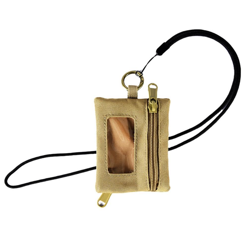 New Oxford Coin Purse Zipper Mini Key Case With Neck Rope Wallet Outdoor Cycling