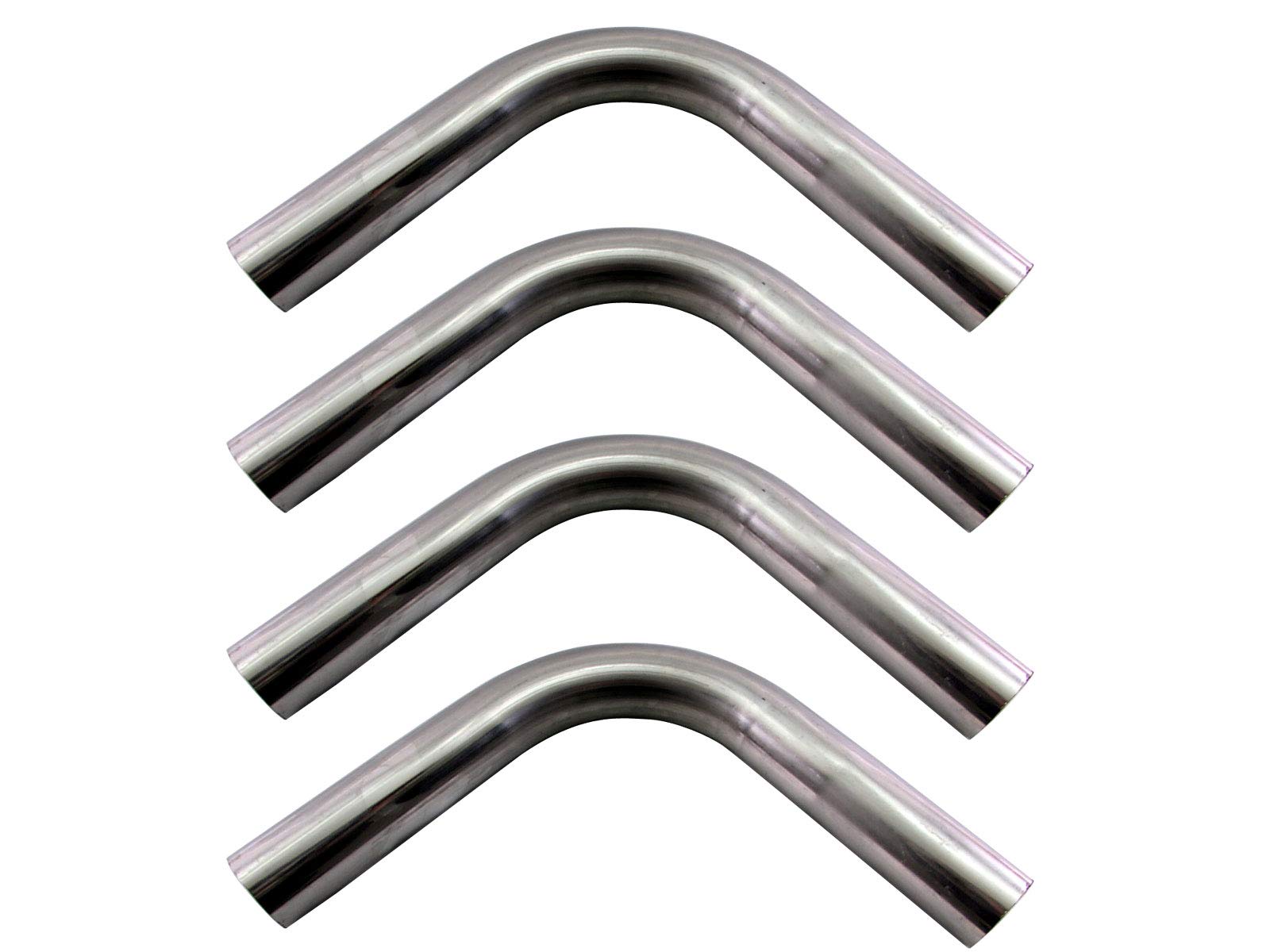 

BRIGHTZ Diameter Stainless Steel Bent Set 42.7mm 90° Pipe, 1.2mm Thick, 4-Piece [CUR-PIPE-012-4PC]