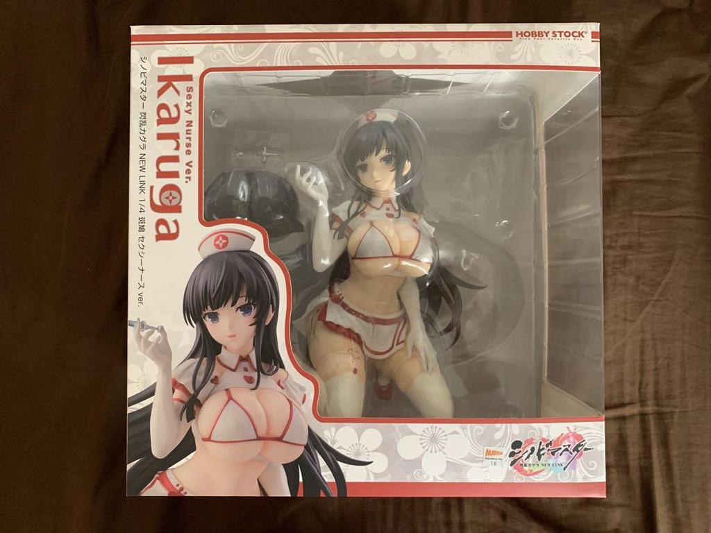 [USED] Senran Kagura Ikaruga Nurse Scale Figure Hobby Stock Exclusive Bonus