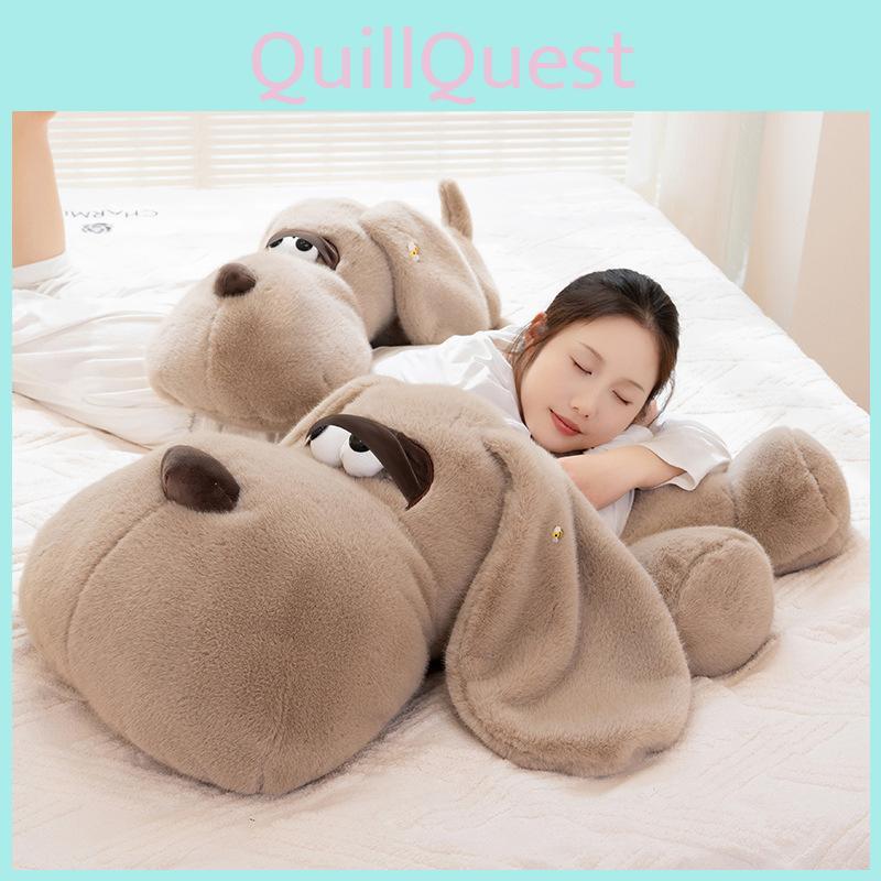Dog Eyed Big Doll Cute Prone Dog Doll Bed Pillow Sleeping Pillow Toy Plush