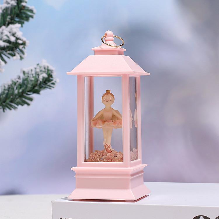 Crystal Ballet Girl Crown Night Light Bedroom Atmosphere Music Box Plastic Modern Art Figure Decoration Gift 2201 Pink Tutu Hands Crossed