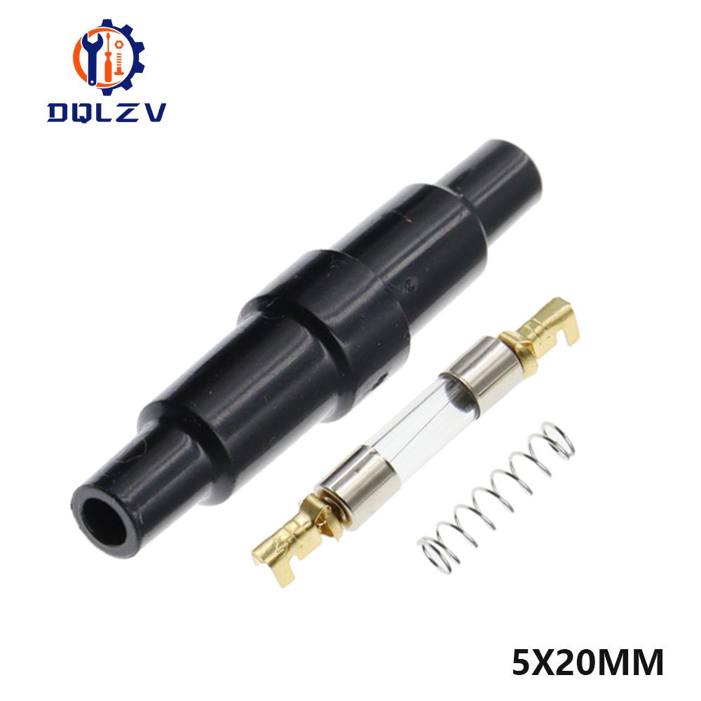 

Car Fuse tube 5X20MM 6X30MM 250V Screw Type Quick Blow Plastic Shell Male Female,Spring,Crimping Terminal Safety Socket 5PCS&No Fuse