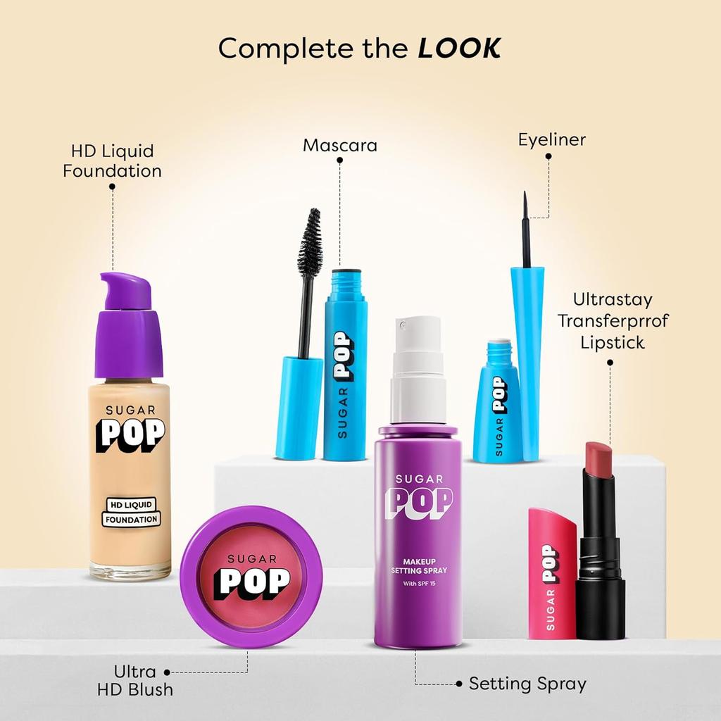 SUGAR POP Matte Ultrastay Lipstick Coffee Craze Long Lasting Smudgeproof Waterproof High Pigment Lip Makeup 4 g