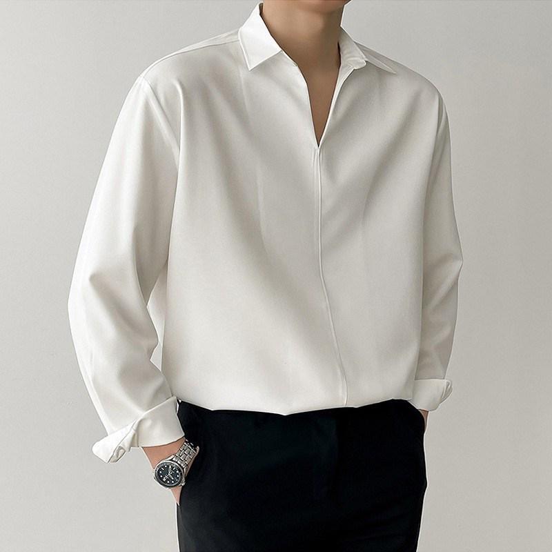 Maglione da Uomo Stile Coreano Scollo a V Manica Lunga - Design Trendy Bad Boy per Primavera e Autunno