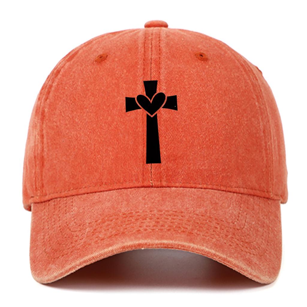 Black Personalized Pattern Printed Baseball Hat Outdoor Activity Washed Duck Tongue Hat Suitable for Sunscreen and Sunshade
