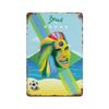 Vintage Brazil Travel Poster Country Flag Metal Tin Signs Retro Carnival Party Metal Plate For Club Home Bar Cafe ART Wall Decor