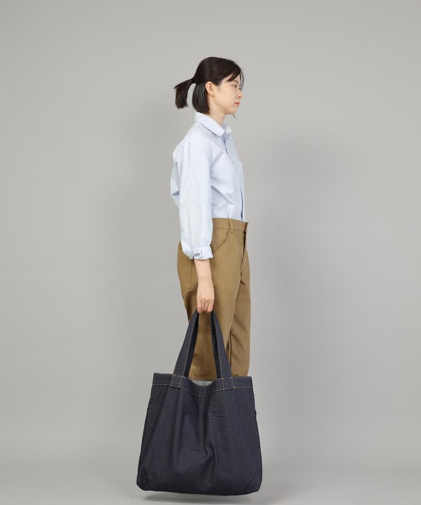 Saintcrew Porter Big Shoulder Bag Pbs-139 Denim Indigo Brs