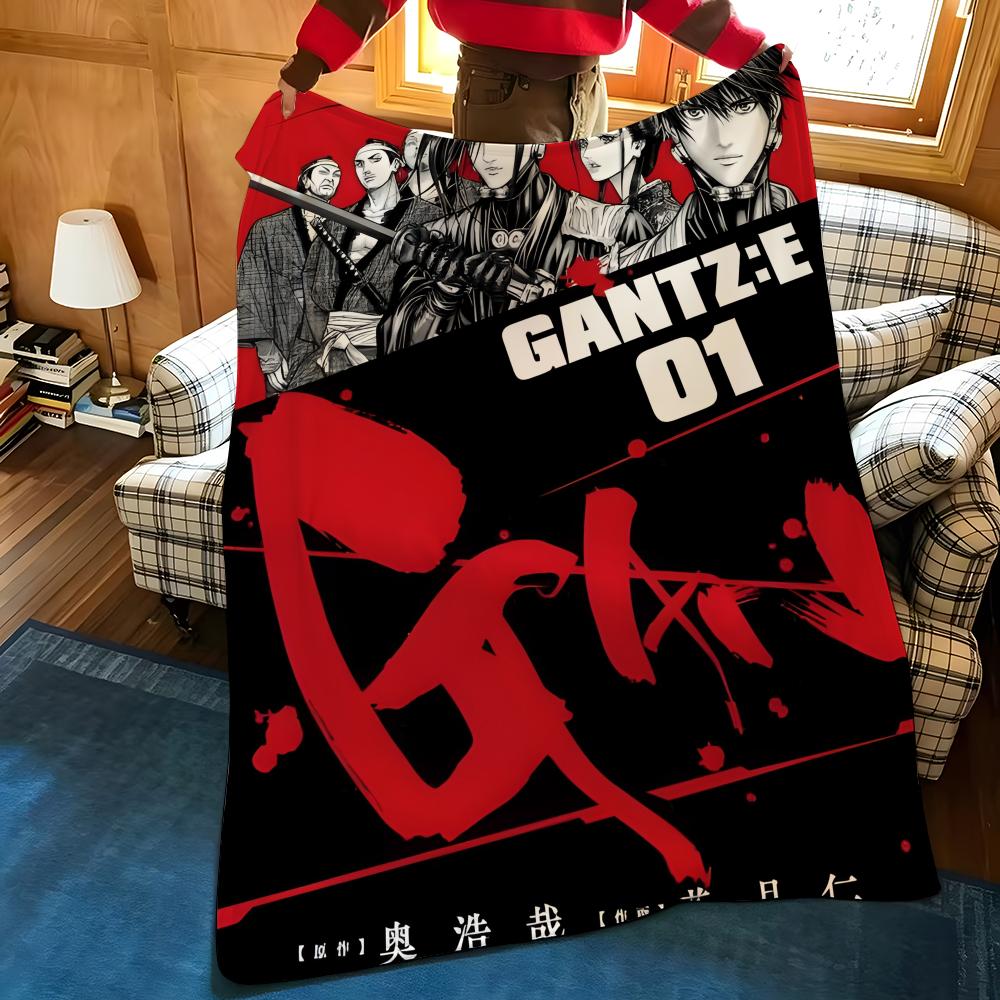 Manga G-GANTZ Throw Flannel Blanket Suitable for Sofas Beds Offices Travel, Camping Chairs