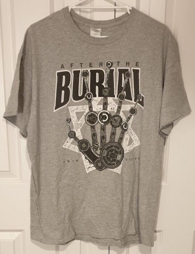 AFTER THE BURIAL #034Twin Cities#034 American Progressive Metal Band TShirt. Size XL. Unisex T-Shirt M