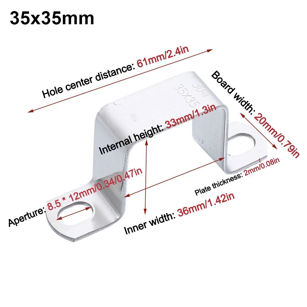 M-shaped U-shaped Square Rectangle Ohm Tube Card Saddle Clip Throat Hoop Horseback Hose Clamp  Tube